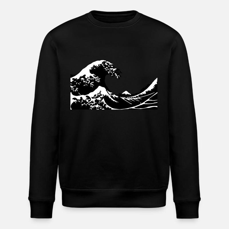 Wave - Stanley/Stella ROLLER Unisex Organic Sweatshirt - black