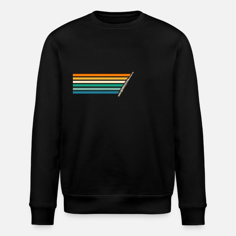 Flute player - Stanley/Stella ROLLER Unisex Organic Sweatshirt - black