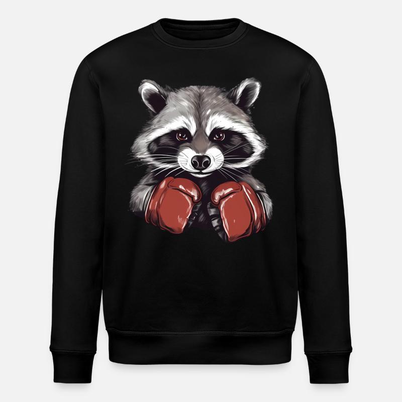 Boîtes à ratons laveurs - Sweat bio ROLLER Stanley/Stella Unisexe - noir