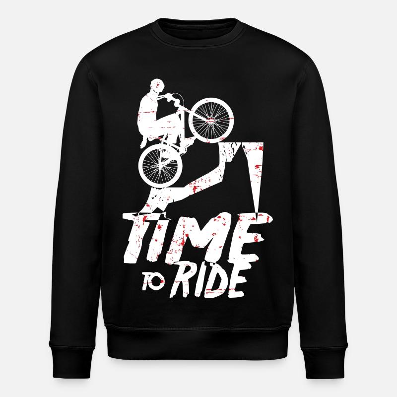 Mountain bikers - Stanley/Stella ROLLER Unisex Organic Sweatshirt - black