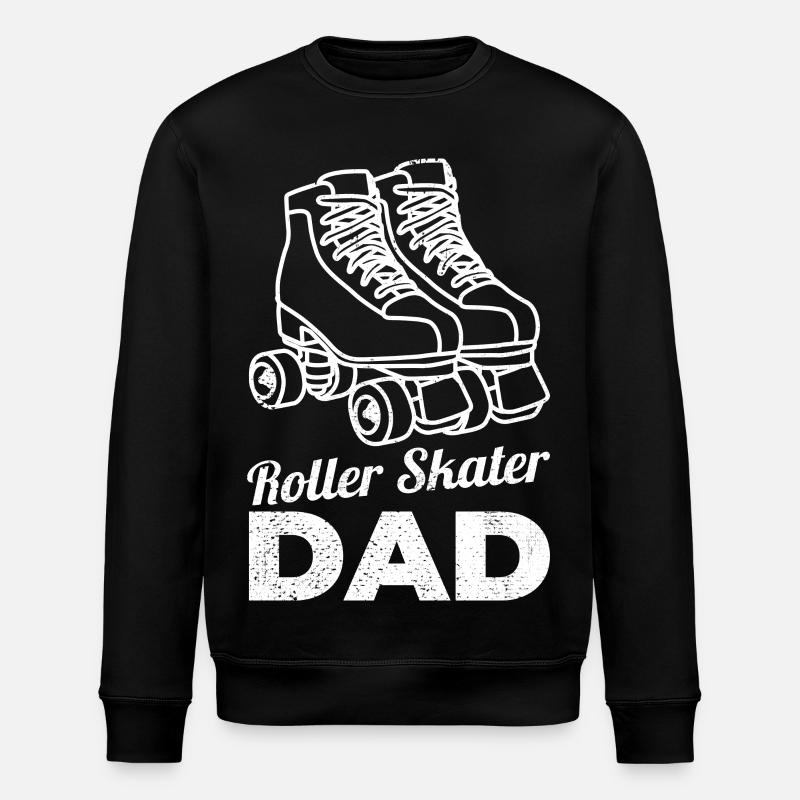 Père patineur à roulettes - Sweat bio ROLLER Stanley/Stella Unisexe - noir