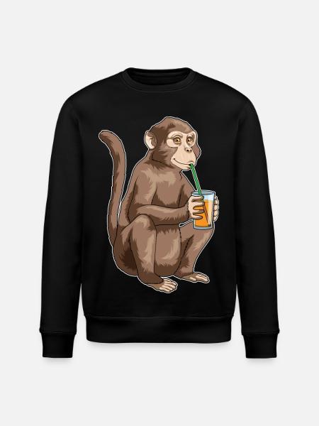 Monkey Juice - Stanley/Stella ROLLER Unisex Organic Sweatshirt - black
