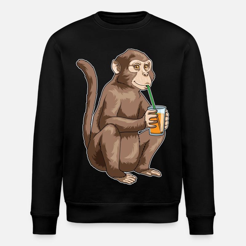 Jus de singe - Sweat bio ROLLER Stanley/Stella Unisexe - noir