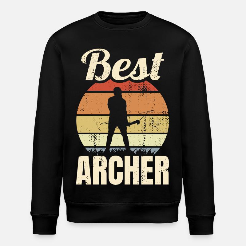 Best Archer - Stanley/Stella ROLLER Unisex Organic Sweatshirt - black