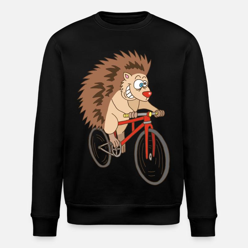 hérisson à vélo - Sweat bio ROLLER Stanley/Stella Unisexe - noir