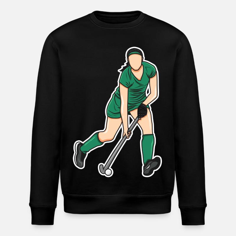 Hockey Frau - Stanley/Stella Unisex Bio-Sweatshirt ROLLER - Schwarz