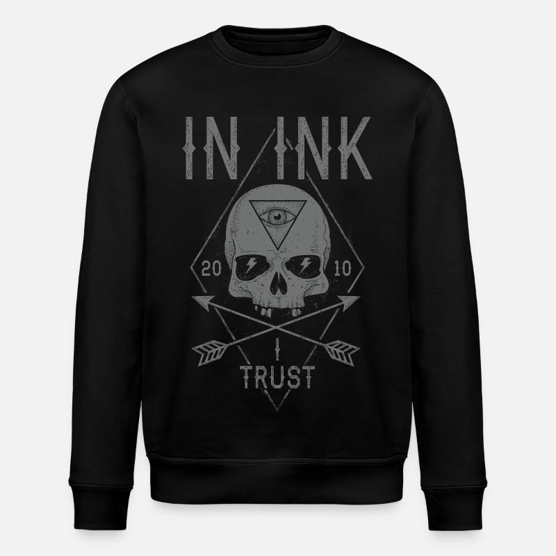In Ink I Trust - Stanley/Stella Unisex Bio-Sweatshirt ROLLER - Schwarz