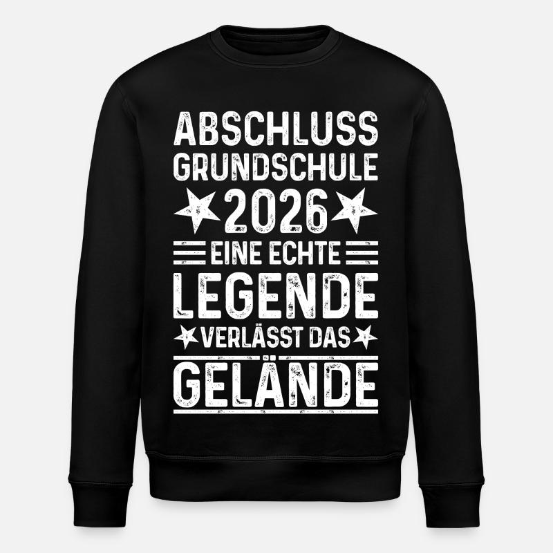 Grundschule Abschluss 2026 - Stanley/Stella Unisex Bio-Sweatshirt ROLLER - Schwarz