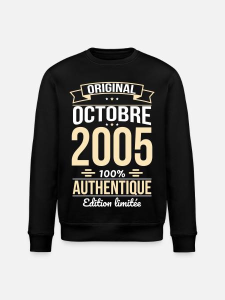 20th Anniversary - Original - October 2005 - Stanley/Stella ROLLER Unisex Organic Sweatshirt - black