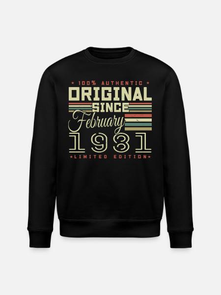 Awesome since February 1981 - Stanley/Stella ROLLER Unisex Organic Sweatshirt - black