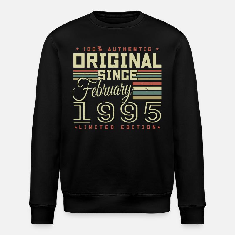Awesome since February 1995 - Stanley/Stella ROLLER Unisex Organic Sweatshirt - black