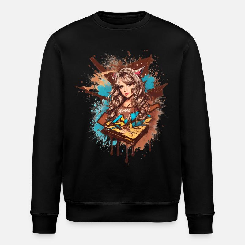 Dame douce - Sweat bio ROLLER Stanley/Stella Unisexe - noir