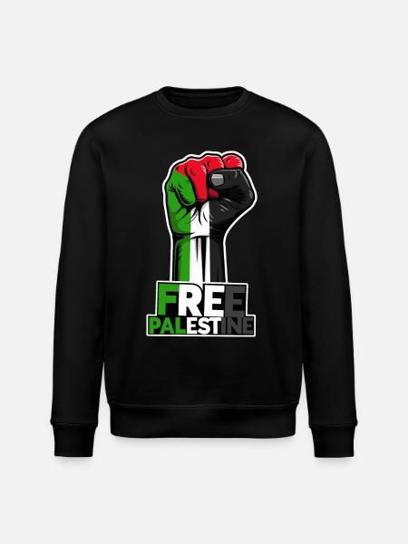 Palestina libera, bandiera patriottica palestinese, - Felpa ecologica unisex ROLLER di Stanley/Stella - nero