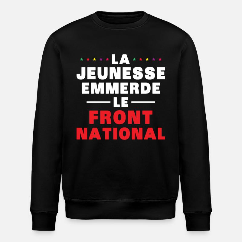 la jeunesse emmerde front national - Sweat bio ROLLER Stanley/Stella Unisexe - noir