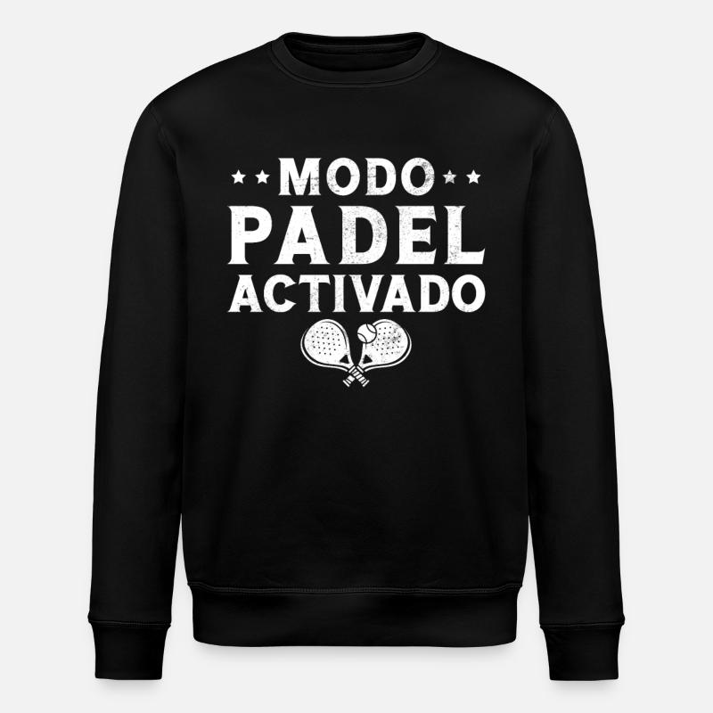 Mode Padel Joueur activé Padel - Sweat bio ROLLER Stanley/Stella Unisexe - noir