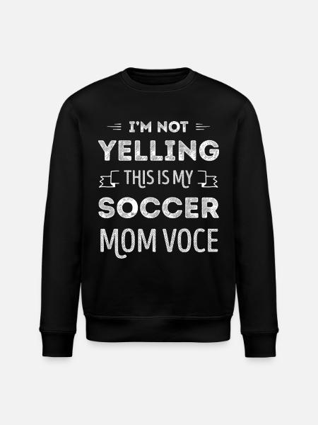 Lustige Fußball-Mutter-Stimme - Stanley/Stella Unisex Bio-Sweatshirt ROLLER - Schwarz