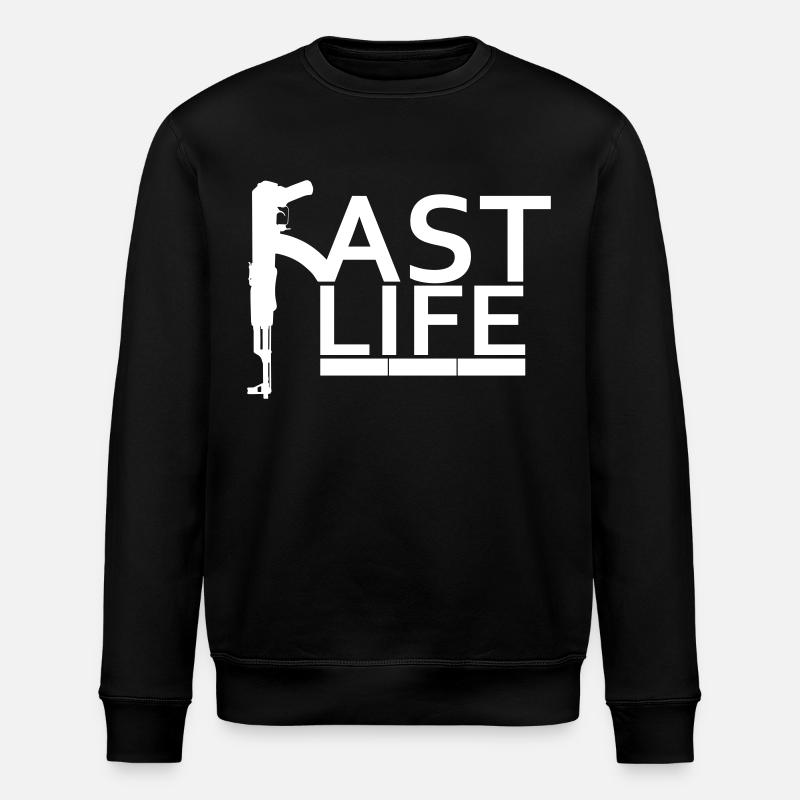 Vie rapide - Sweat bio ROLLER Stanley/Stella Unisexe - noir