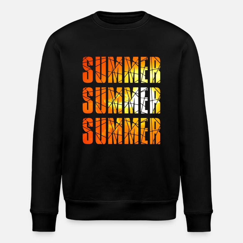 SUMMER SUMMER SUMMER - Stanley/Stella ROLLER Unisex Organic Sweatshirt - black