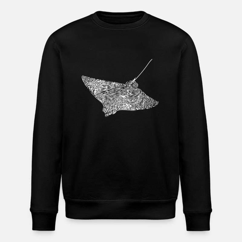 eagle rays - Stanley/Stella ROLLER Unisex Organic Sweatshirt - black