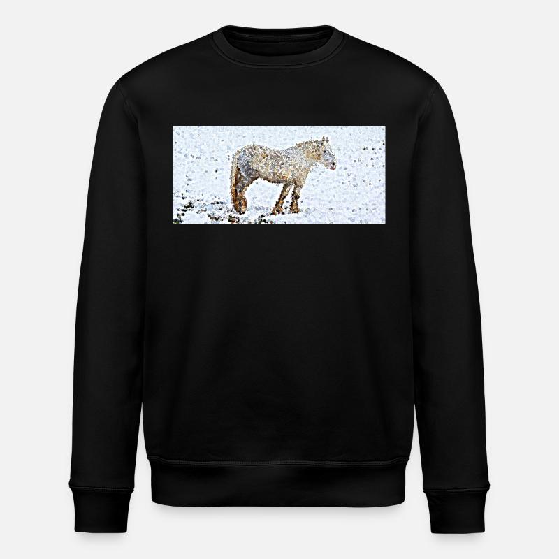 La jument de trait - Sweat bio ROLLER Stanley/Stella Unisexe - noir