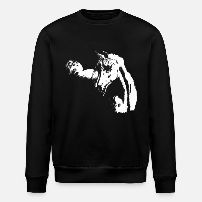 arabisches Pferd - Stanley/Stella Unisex Bio-Sweatshirt ROLLER - Schwarz
