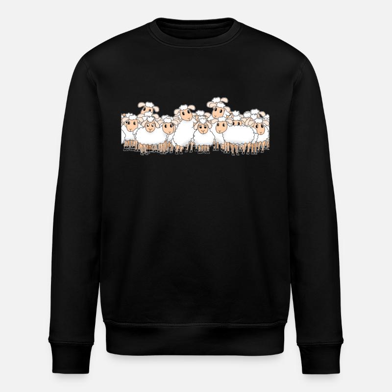 Sheep - Stanley/Stella ROLLER Unisex Organic Sweatshirt - black