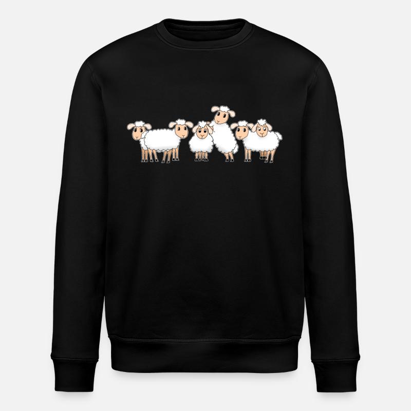 Schäfchen - Stanley/Stella Unisex Bio-Sweatshirt ROLLER - Schwarz