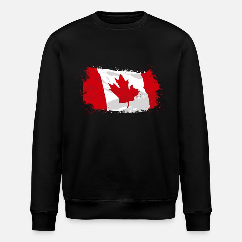 Canada Flag - Stanley/Stella Unisex Bio-Sweatshirt ROLLER - Schwarz