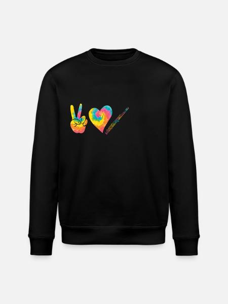 Flute player - Stanley/Stella ROLLER Unisex Organic Sweatshirt - black