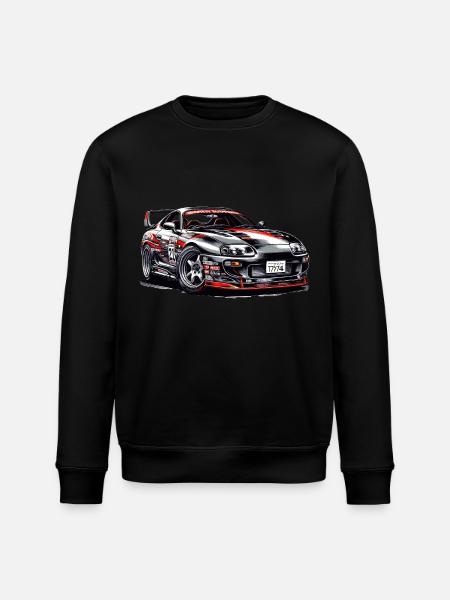 Drift King Elegance - Stanley/Stella ROLLER Unisex Organic Sweatshirt - black