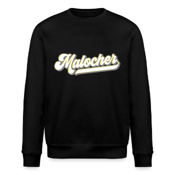 Malocher Arbeiter Worker | Farben änderbar - Stanley/Stella Unisex Bio-Sweatshirt ROLLER - Schwarz - Vorne - Nik (191cm)