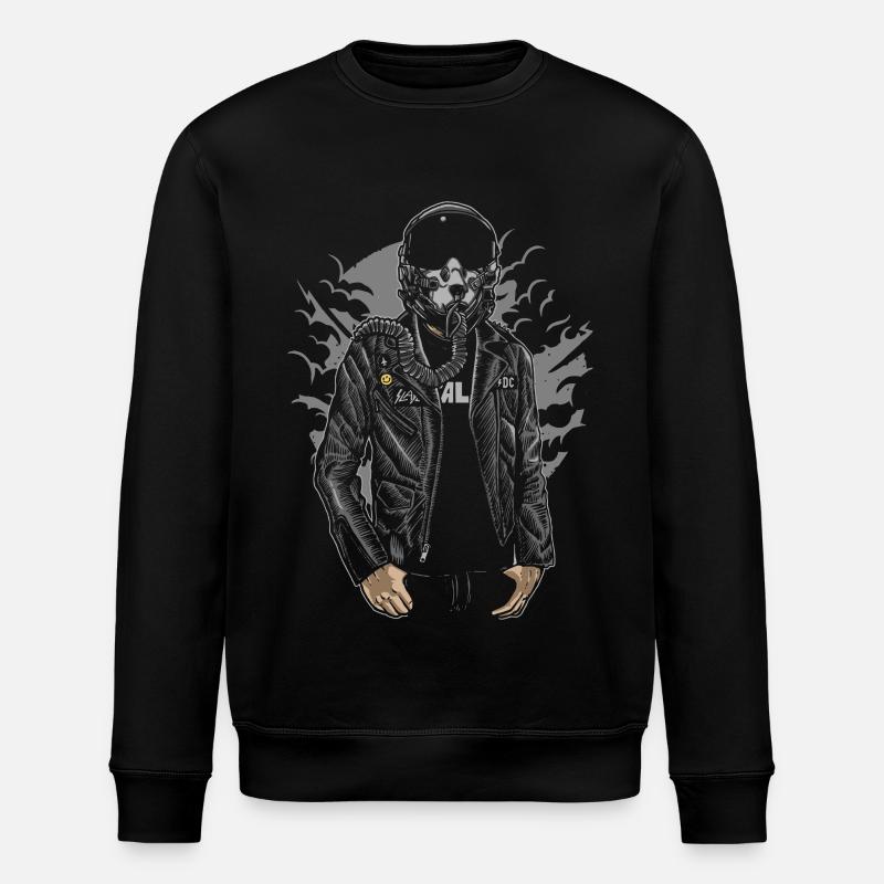 Sky Fighter - Stanley/Stella Unisex Bio-Sweatshirt ROLLER - Schwarz