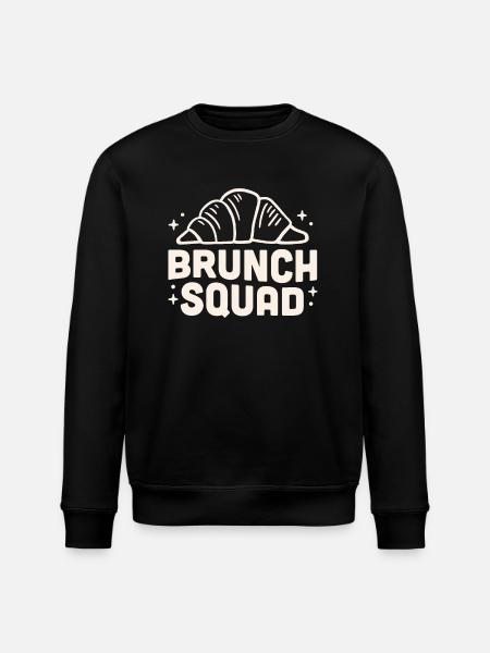Brunch squad croissants - Stanley/Stella ROLLER Unisex Organic Sweatshirt - black