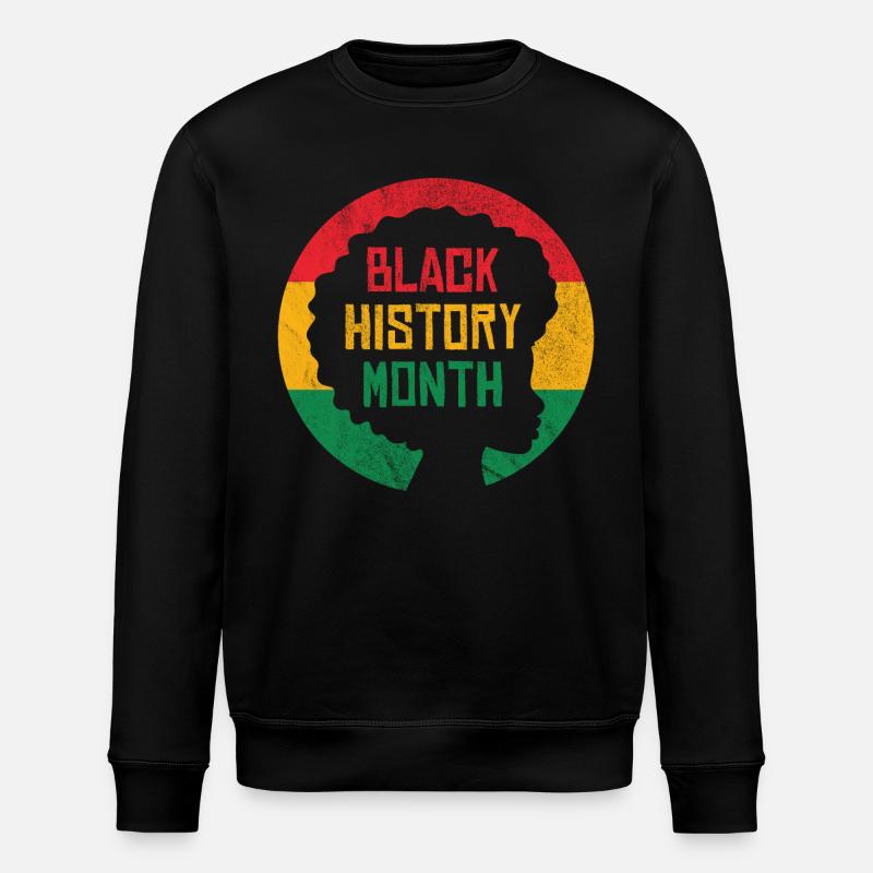 Mois de l'histoire des Noirs - Sweat bio ROLLER Stanley/Stella Unisexe - noir