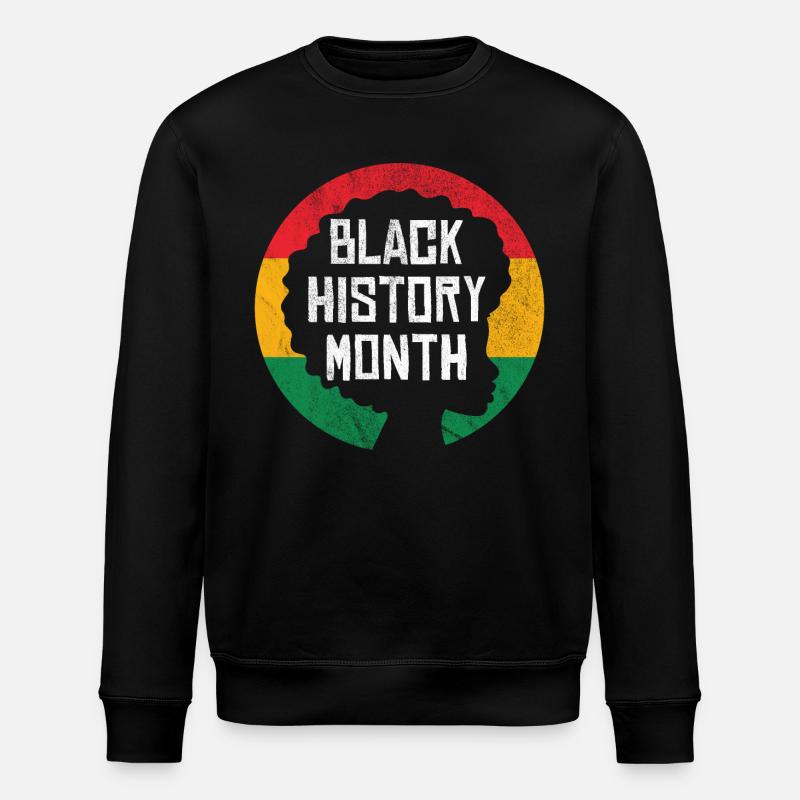 Mois de l'histoire des Noirs - Sweat bio ROLLER Stanley/Stella Unisexe - noir