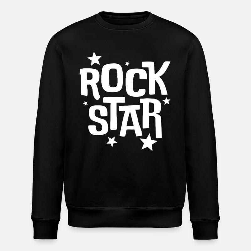 Rock Star - Stanley/Stella ROLLER Unisex Organic Sweatshirt - black