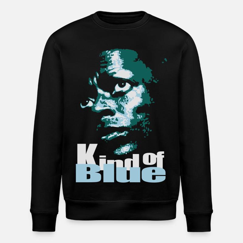 Blue jazz flex - Stanley/Stella ROLLER Unisex Organic Sweatshirt - black