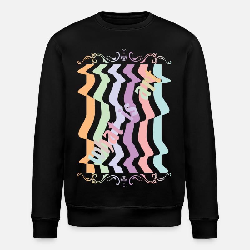 Abstrakte Kunst - Stanley/Stella Unisex Bio-Sweatshirt ROLLER - Schwarz