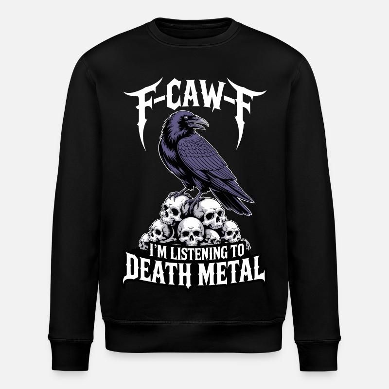 Raven over Skulls – Death Metal - Sweat bio ROLLER Stanley/Stella Unisexe - noir