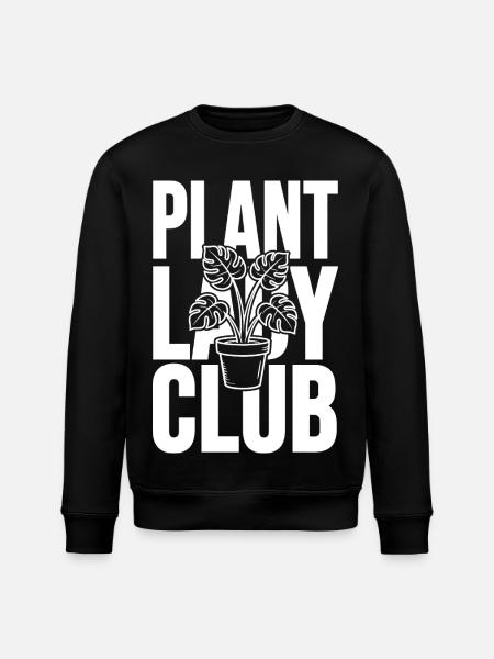 Plant Lady Club Monstera - Stanley/Stella ROLLER Unisex Organic Sweatshirt - black