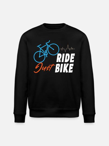 Just Ride Bike - Stanley/Stella ROLLER Unisex Organic Sweatshirt - black