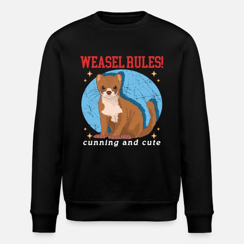 Belette souris belette Hermännchen cadeau - Sweat bio ROLLER Stanley/Stella Unisexe - noir