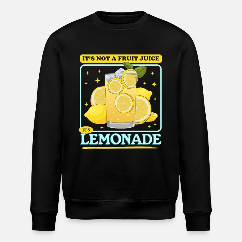 Limonade citron effervescent limonade cadeau - Sweat bio ROLLER Stanley/Stella Unisexe - noir