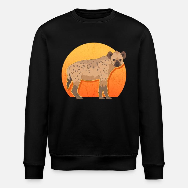 Hyäne Hyänen Tüpfelhyäne Geschenk - Stanley/Stella Unisex Bio-Sweatshirt ROLLER - Schwarz