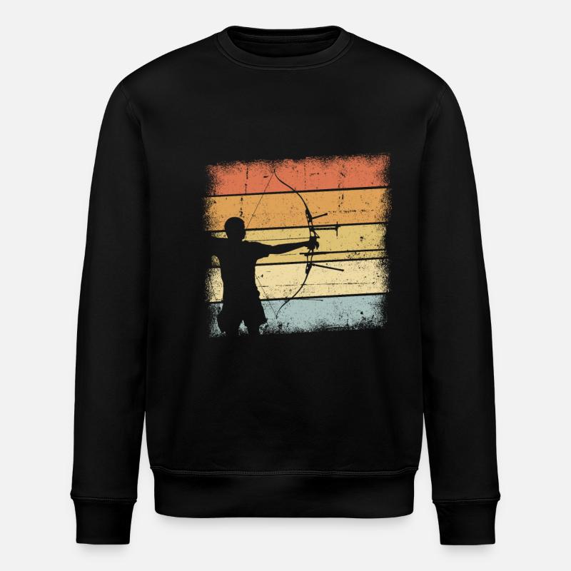 Bogenschießen - Stanley/Stella Unisex Bio-Sweatshirt ROLLER - Schwarz