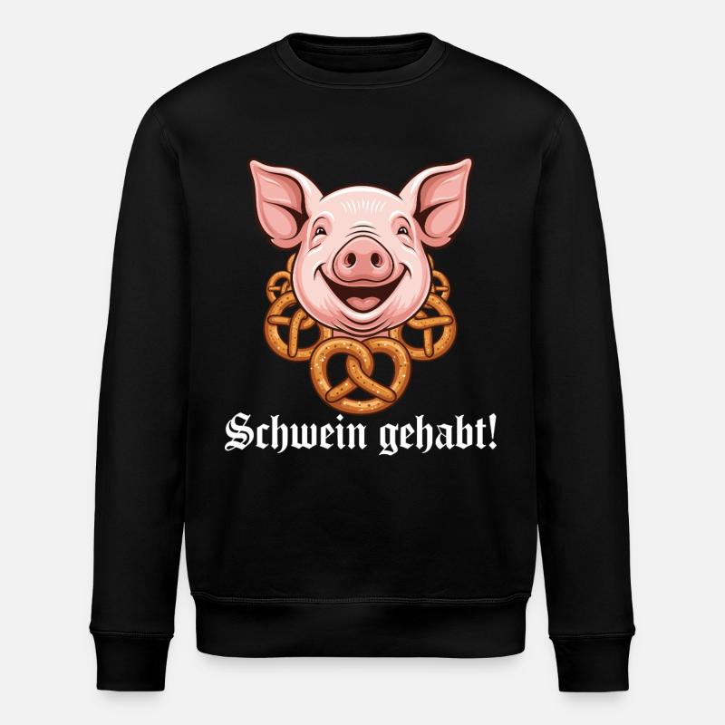 Pig had ! - Stanley/Stella ROLLER Unisex Organic Sweatshirt - black