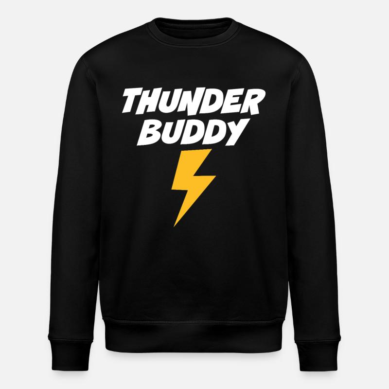 Thunder Buddy - Stanley/Stella ROLLER Unisex Organic Sweatshirt - black