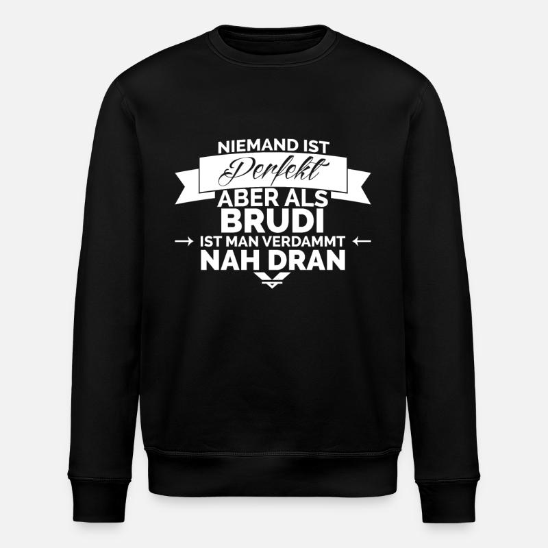 Brudi ist perfekt - Stanley/Stella Unisex Bio-Sweatshirt ROLLER - Schwarz