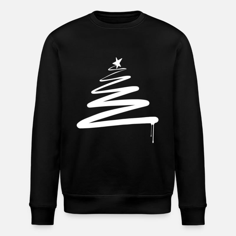 Weihnachtsbaum Tannenbaum Graffiti - Stanley/Stella Unisex Bio-Sweatshirt ROLLER - Schwarz