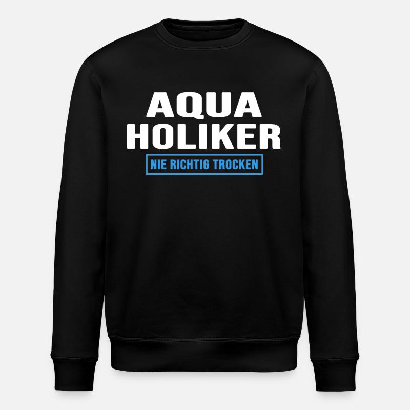 Aquarium Aquarianer wasserwechsel - Stanley/Stella Unisex Bio-Sweatshirt ROLLER - Schwarz